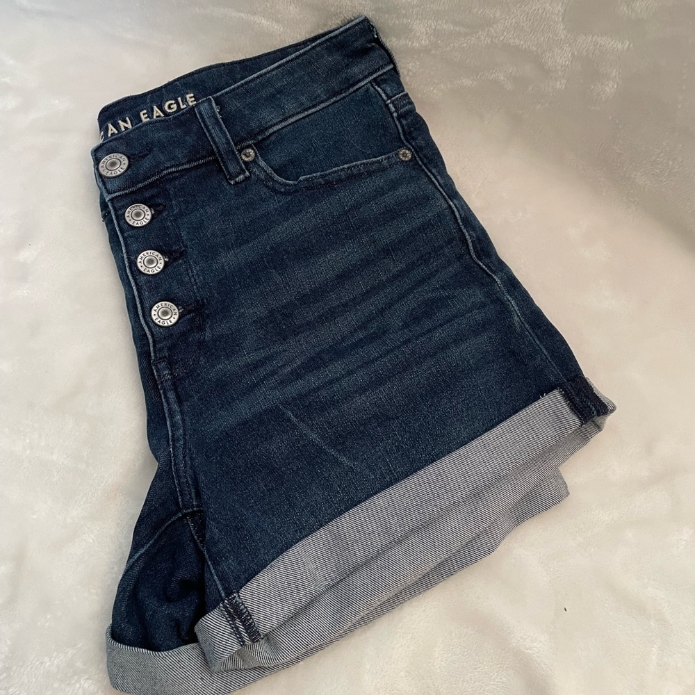 AE DREAM DENIM MIDI SHORT